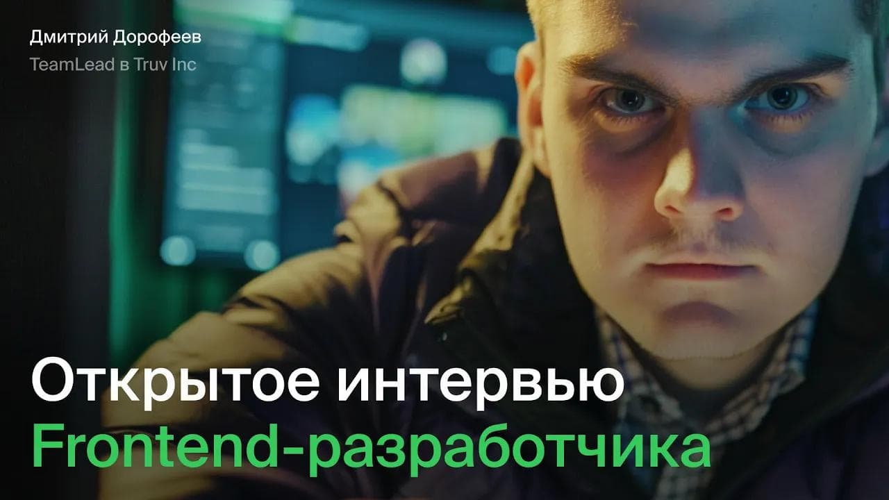 Открытое собеседование Frontend разработчика
