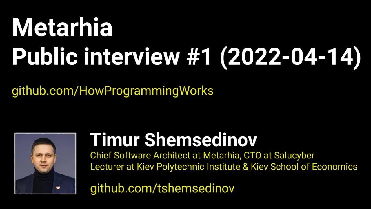 Публичное собеседование #1: iOS, Swift, Async code, HTTPS, Sockets, DDD, Patterns