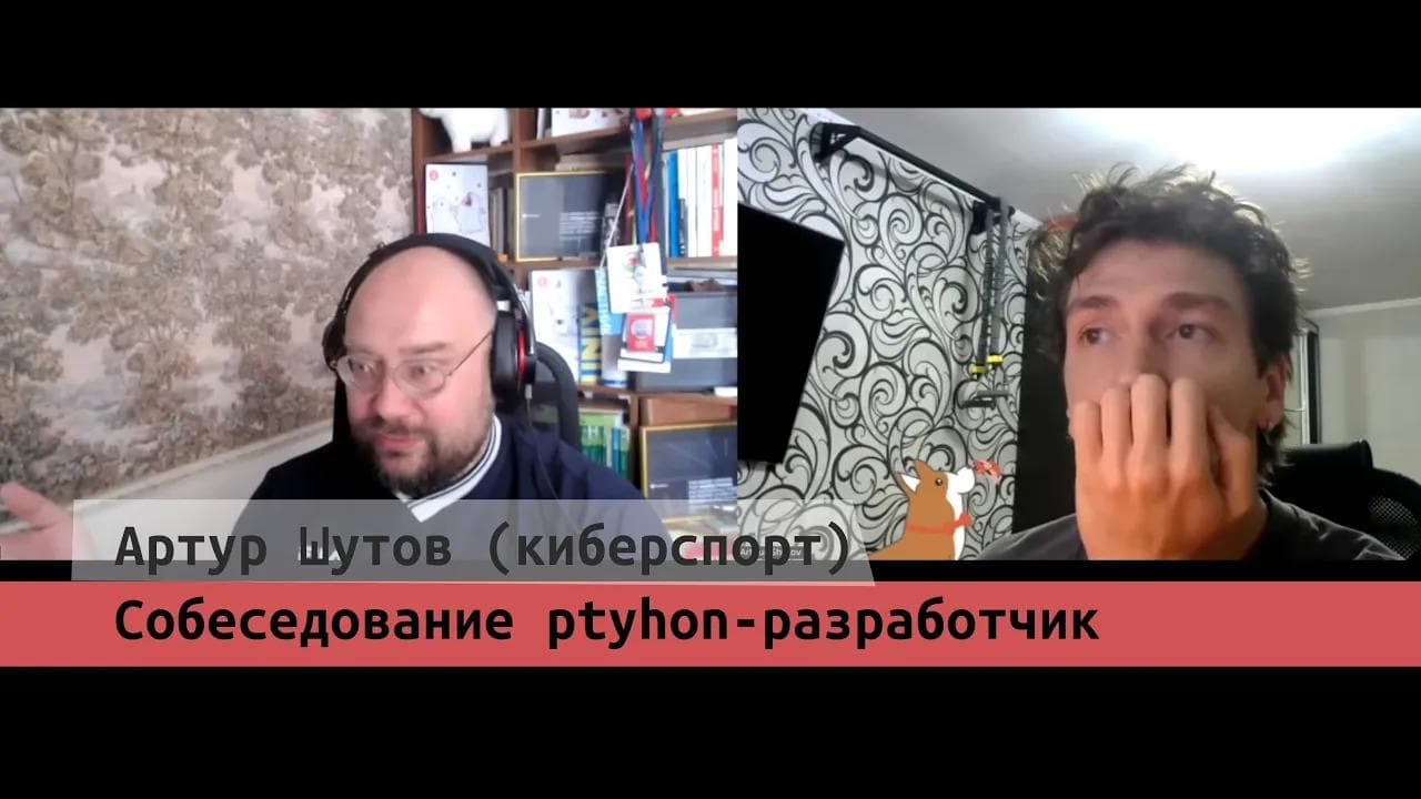 Артур Шутов (киберспорт) собеседование python разработчк