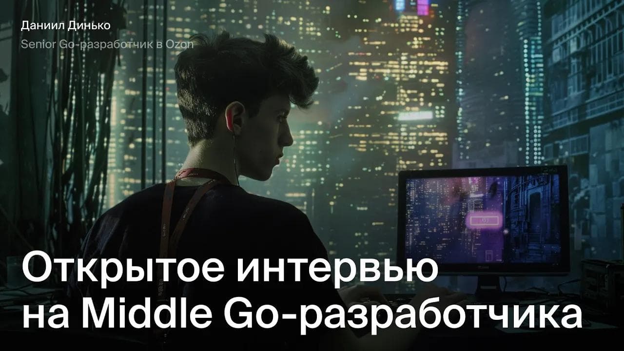 Открытое интервью на Middle Go разработчика